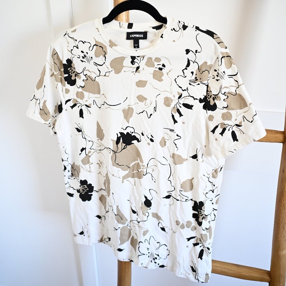 Express Men's Abstract Floral Shirt